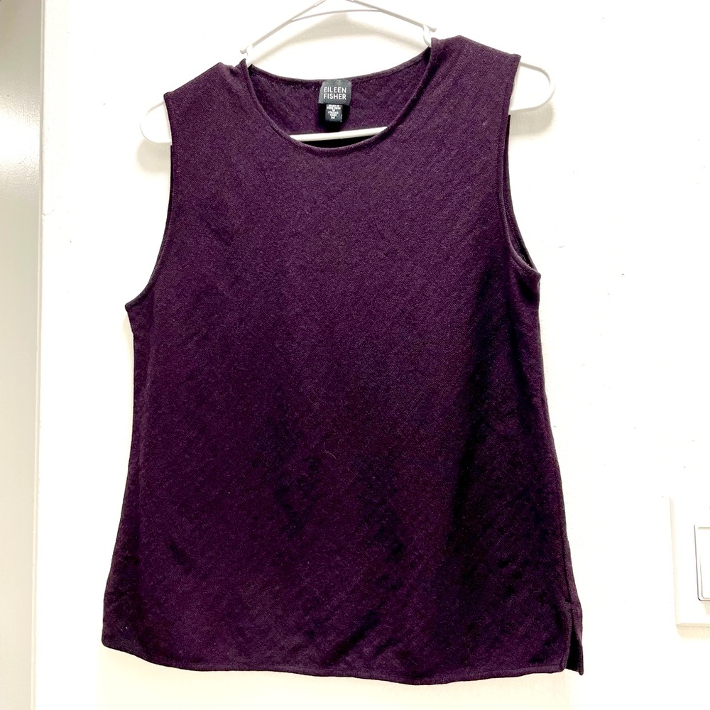 Eileen Fisher Purple Sleeveless Top